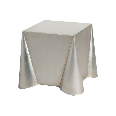 ELK SIGNATURE Accent Table, 18 in W, 18 in L, 16 in H, Metal Top 7117006